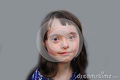 Little girl have fun Stock Photo