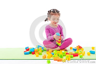 Little girl playing Stock Photo