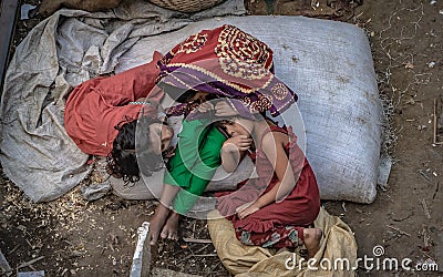 Little Girl Take A Nap For A While Editorial Stock Photo