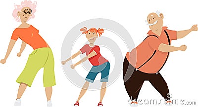 Floss dancing Vector Illustration