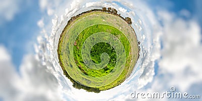 Little green planet Stock Photo