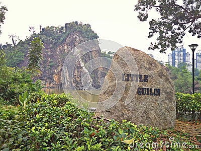 Little Guilin sign Stock Photo