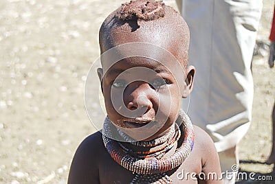 Little himba boy Editorial Stock Photo