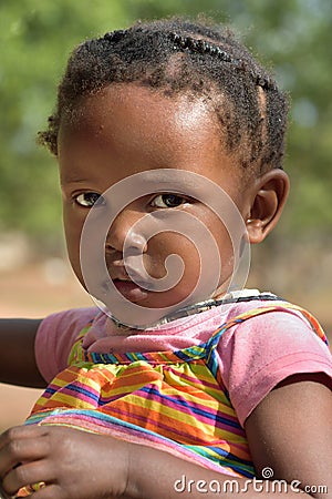 Little Himba girl, Namibia Editorial Stock Photo