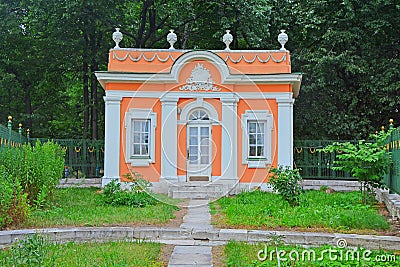 Little house of The Menagerie in Kuskovo estate in Moscow Stock Photo