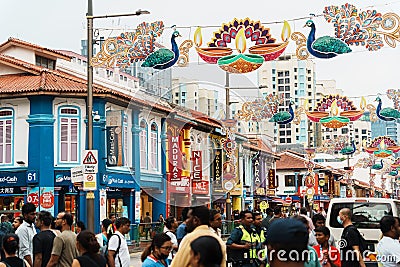 Little India Soul Slaughter Festival, Diwali in Singapore Editorial Stock Photo