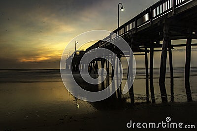 Little Island Fishing Pier Stock Photo