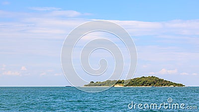 Little Island in tropical sea in Thailand Stock Photo
