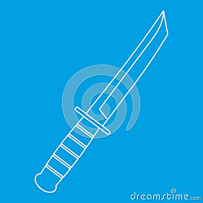 Little knife icon, outline style Vector Illustration