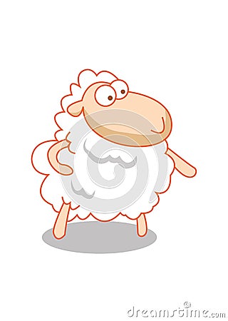 Little Lamb Vector Illustration