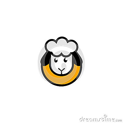 Little lamb Vector Illustration