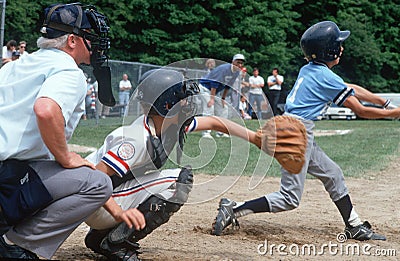 Little League Baseball Game Editorial Stock Photo