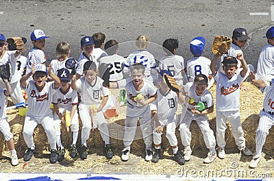 Little League Baseball game Editorial Stock Photo