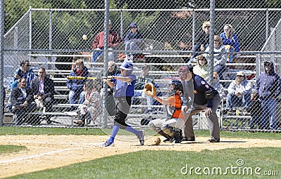 Little league baseball game Editorial Stock Photo