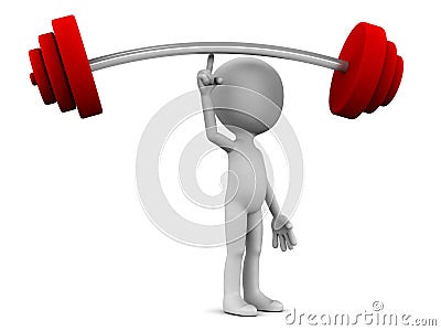 Extraordinary strength Stock Photo