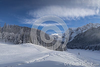 The LIttle Meadow Valley Stock Photo