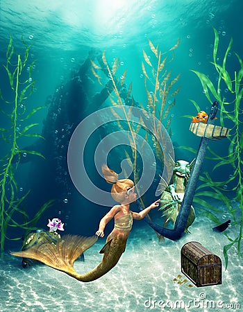 Little Mermaid 2 Stock Photo