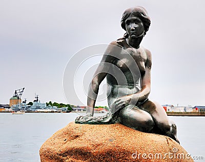 Little Mermaid, Copenhagen, Denmark Editorial Stock Photo