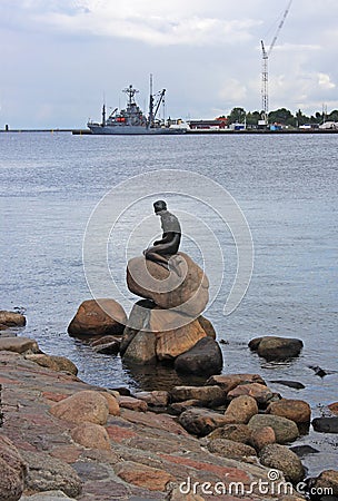 Little Mermaid statue Editorial Stock Photo