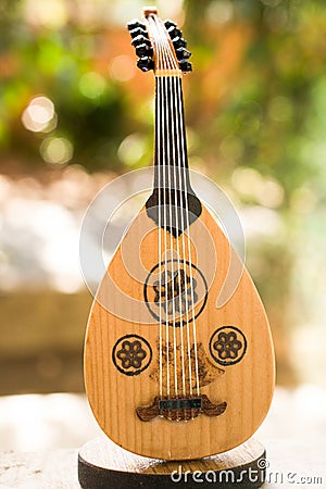 Classic stringed musical instrument Ud Stock Photo
