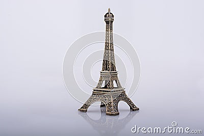 Little model Eiffel Tower Stock Photo