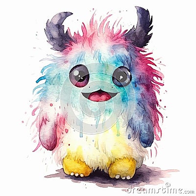Little Monster Illustration Endearing Quirk Stock Photo