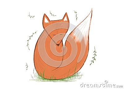 Little Nice Fox Stock Photo