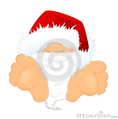 Little nice santa Claus Vector Illustration