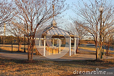 Little picnic house at the park Stock Photo