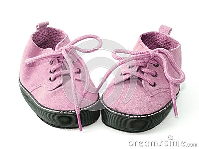 Little pink shoes Stock Photo