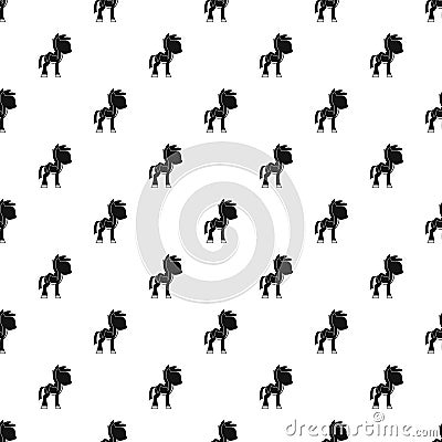 Little pony pattern vector Vector Illustration