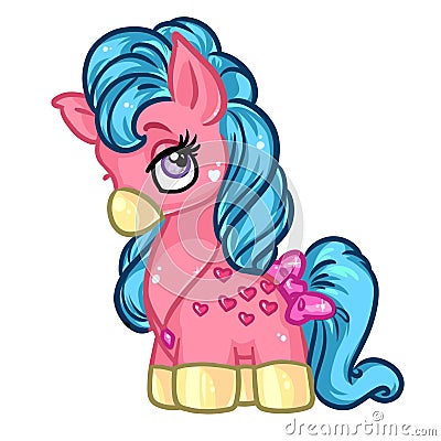 Little Pony pink cartoon illustration Cartoon Illustration