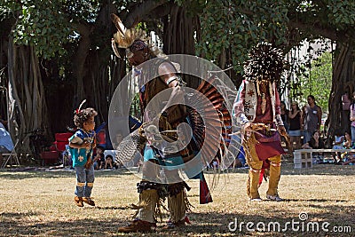 Little Powwow Dancer Editorial Stock Photo