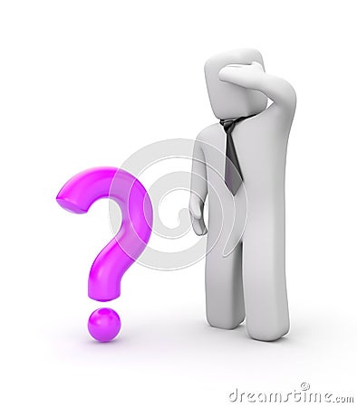 Little question Stock Photo