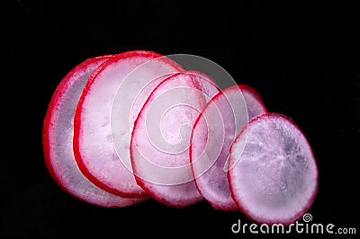 Little red radishes Stock Photo