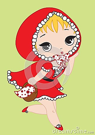 Little Red Riding Hood Vector Illustration