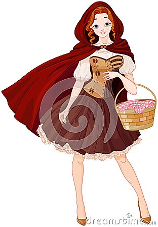 Little Red Riding Hood Vector Illustration