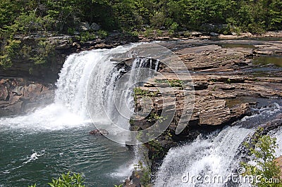 Little River waterfalls Stock Photo