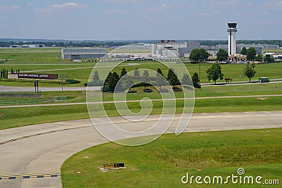 LITTLE ROCK, ARKANSAS, USA - JULY 25, 2019: Bill and Hillary Clinton National Airport in Little Rock, Arkansas. Editorial Stock Photo