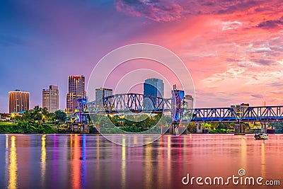 Little Rock, Arkansas, USA Skyline Stock Photo