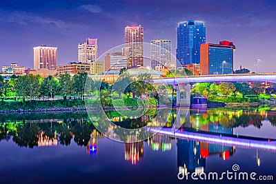 Little Rock, Arkansas, USA Skyline Stock Photo