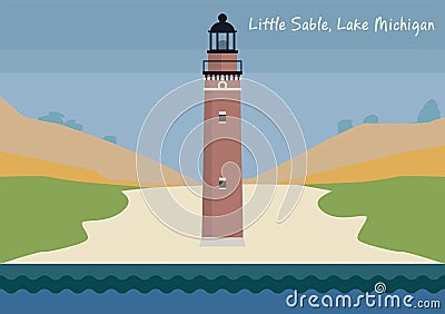 Little Sable Point Light Stock Photo