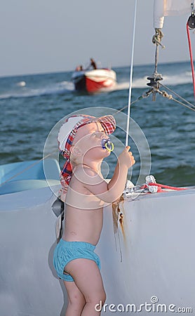 Little sailor Stock Photo