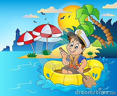 Little sailor theme image 5 Vector Illustration