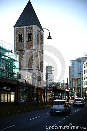 Little Saint Martin Church Cologne Editorial Stock Photo