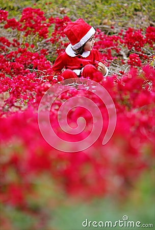 Little santa Stock Photo