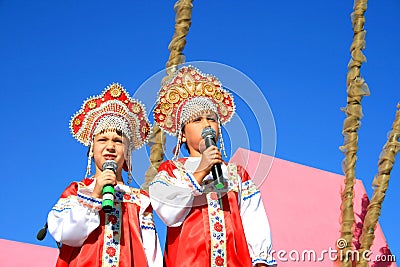 Little singers Editorial Stock Photo