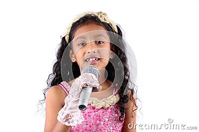 Little Singing Sensation Stock Photo