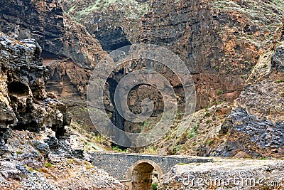 Little stone bridge Stock Photo