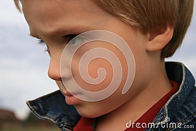 Little Tough Guy Stock Photo